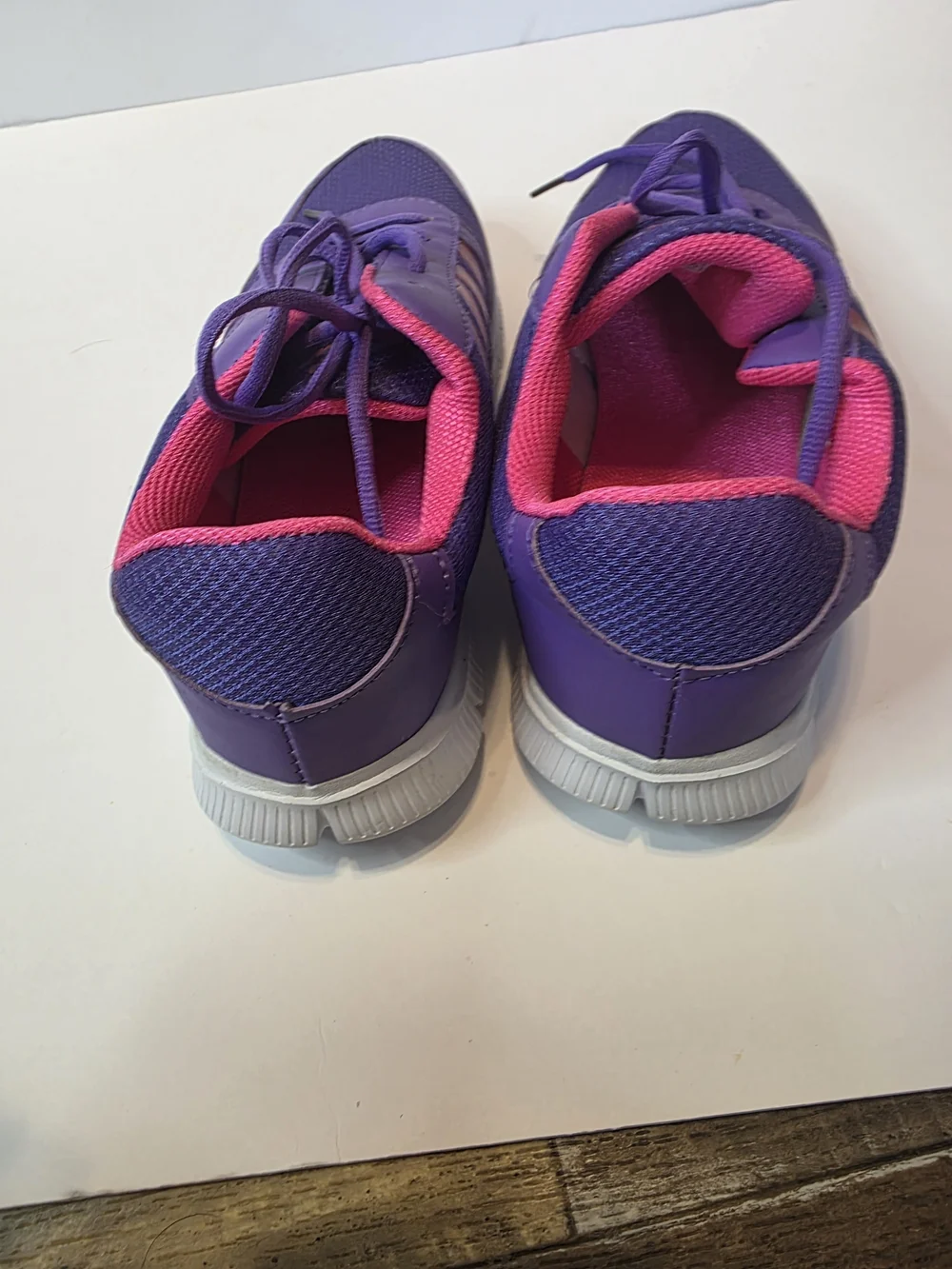 Amazon Kids Purple and Pink Athletic Sneakers